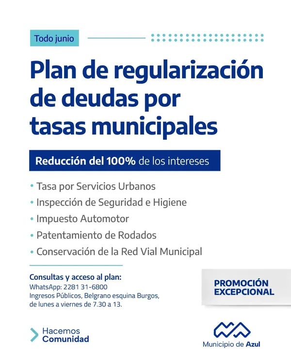 Plan tasas